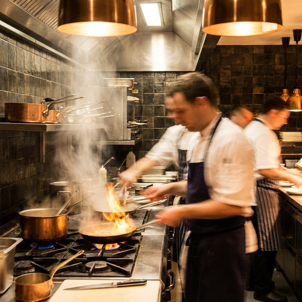 Busy Kitchen Background